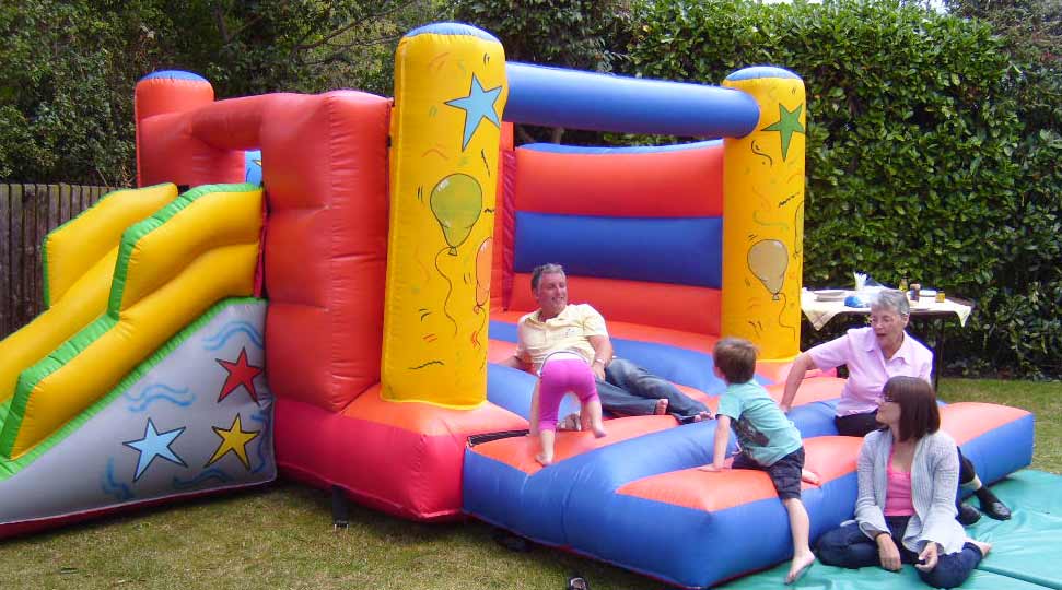 Large and small inflable slides Northamptonshire