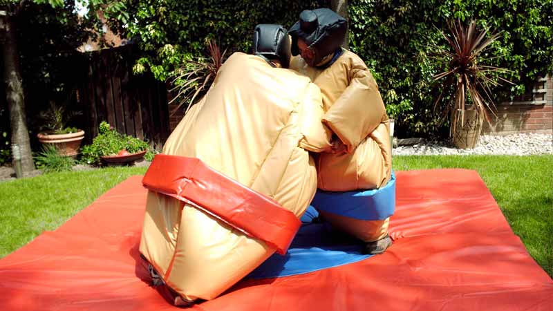 Sumo suite hire for older kids and adults around Northamptonshire